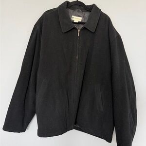 Men's Black Wool Jacket
